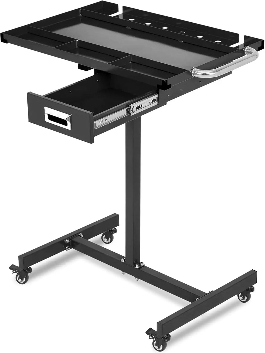 Mobile Work Table with Adjustable Height – 300Lbs Capacity