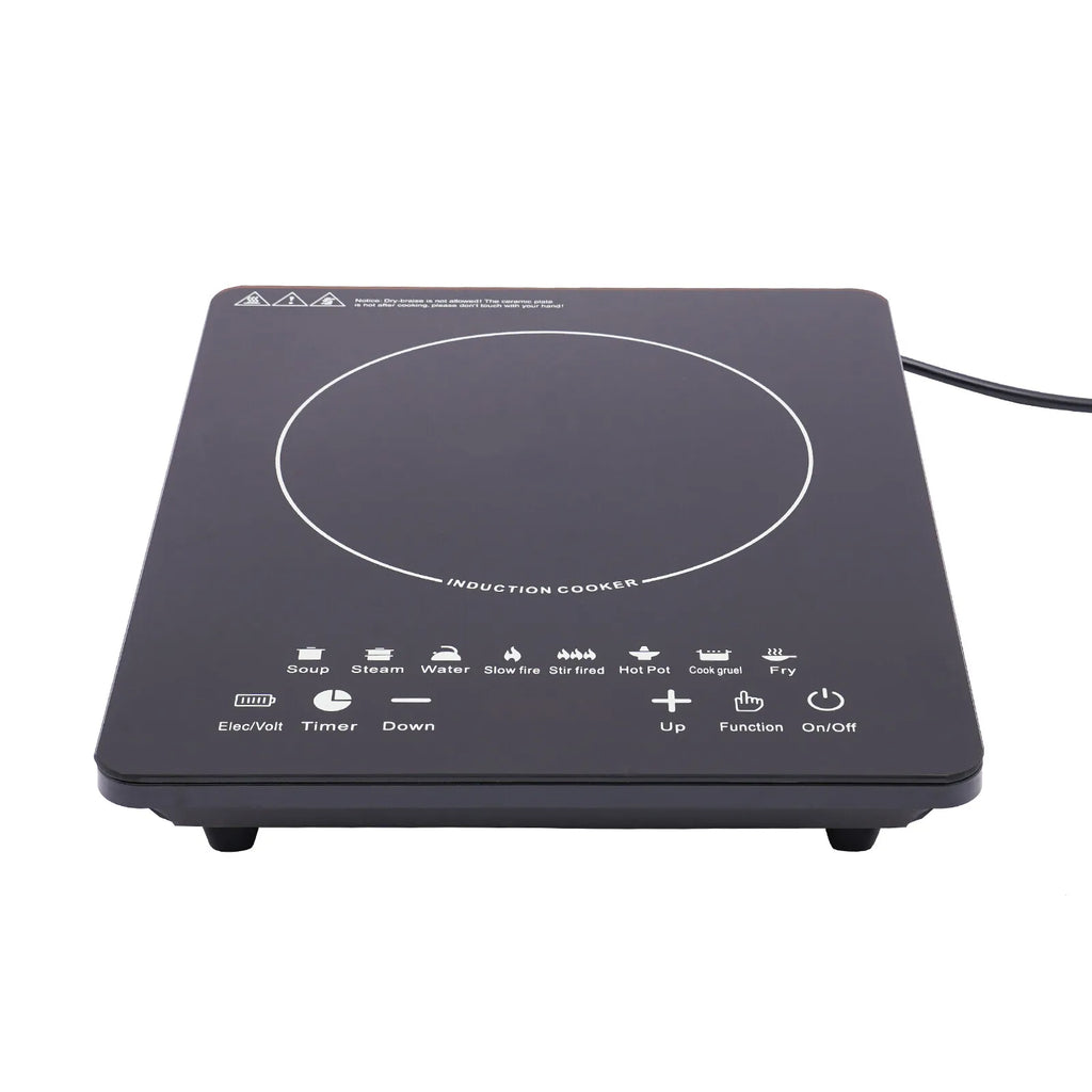 110V 750W Electric Induction Cooktop 8 Power Levels Touch Control Burner