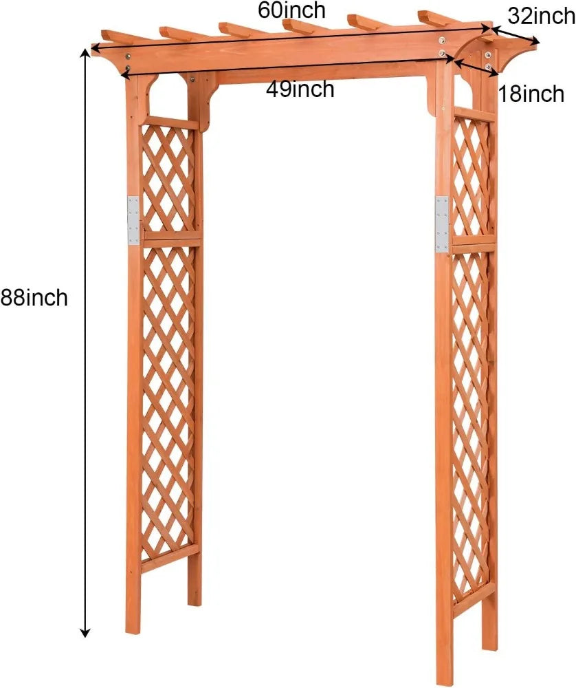 88inch Wood Garden Arbor