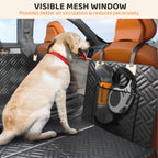 Hard Bottom Rear Seat Extender, Load-Bearing 400 Pounds, 600D Heavy-Duty Anti-Scratch Washable