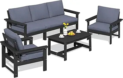 6-Piece Sectional Outdoor Furniture Set, All Weather