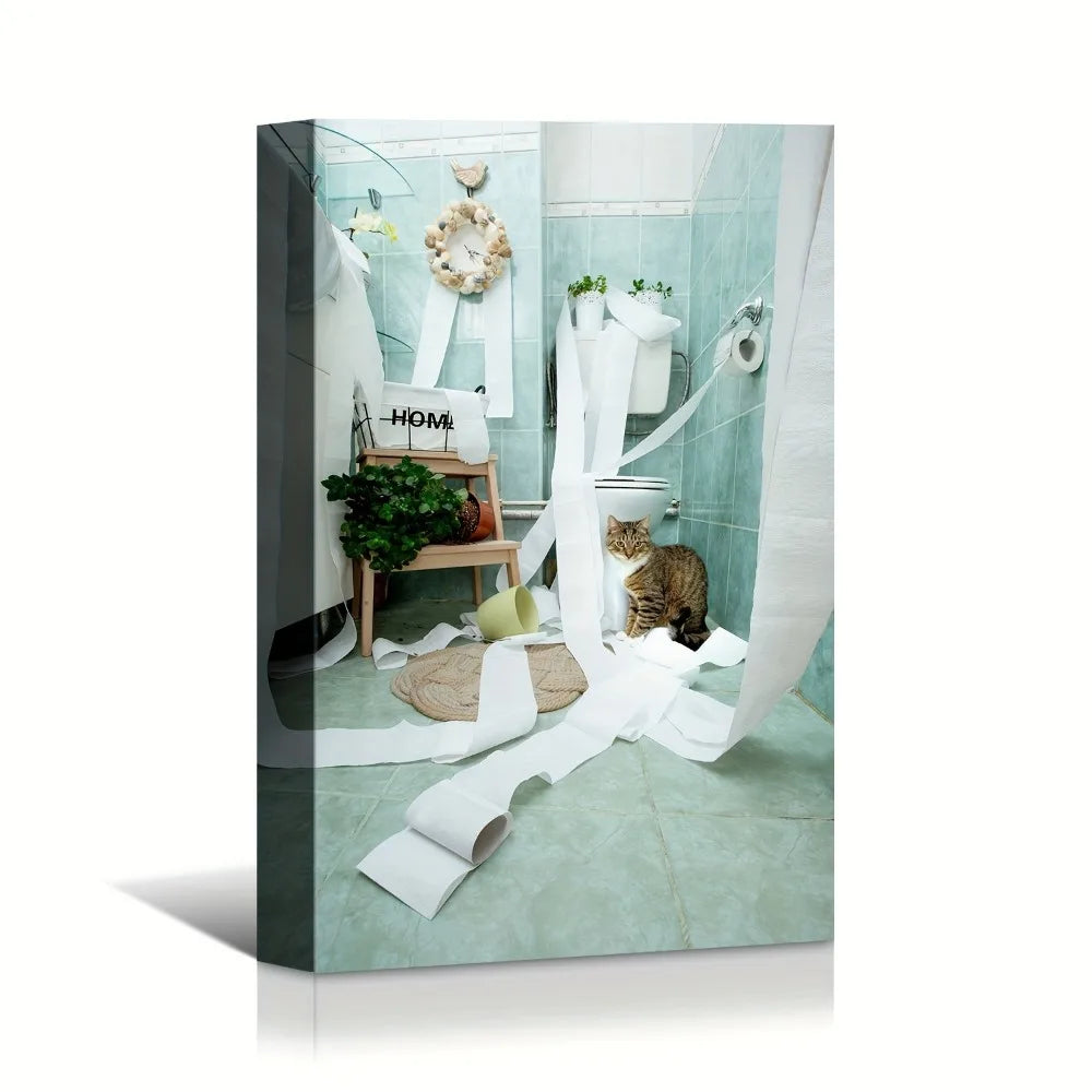 Modern Roll Paper Canvas Wall Art