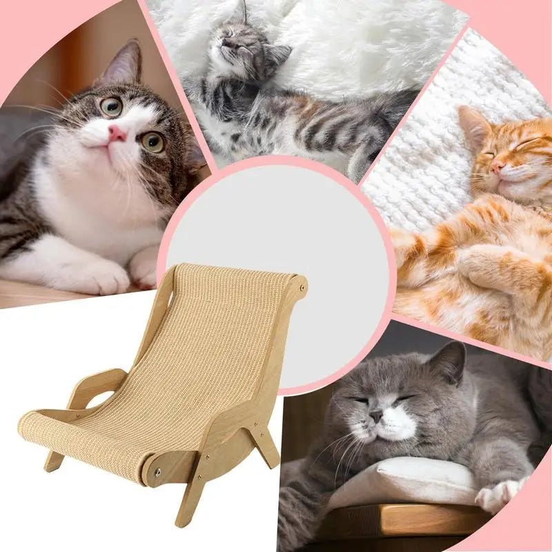 Chair Rocking Cat Scratch Chair Pet-Friendly Multi-Functional Scratcher