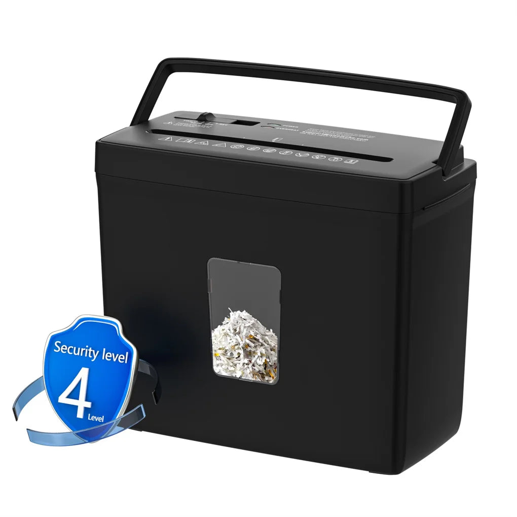 Paper Shredder for Home Use, P-4 Security Level with 2.38-Gallon Basket