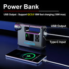 5 in 1 Car Jump Starter with air Compressor Portable Flashlight