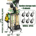 Heavy-duty Steel Garden Tool Rack
