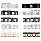 30/60/74/96/144 Smart RGB Pixel Strip Black/White
