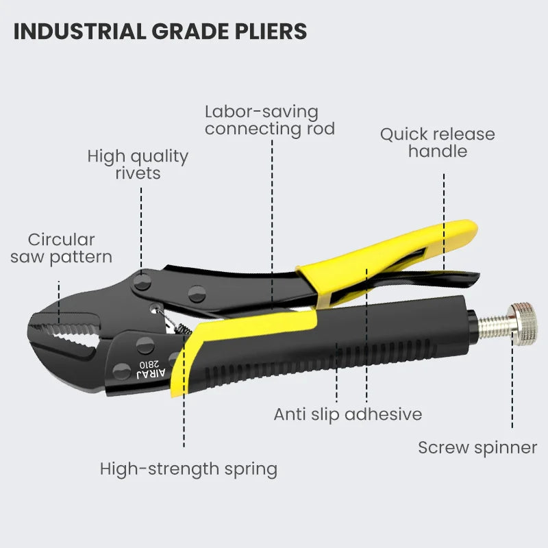 5 pcs Locking Pliers Set