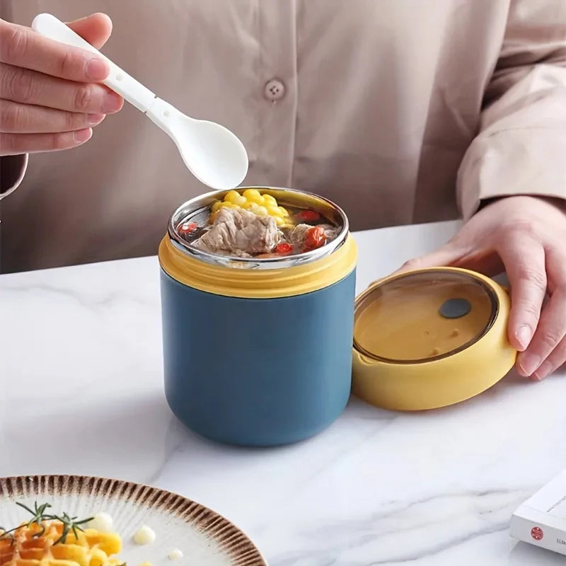 530ml/710ml Food Thermal Jar Insulated Soup Cup Thermos Containers Stainless Steel