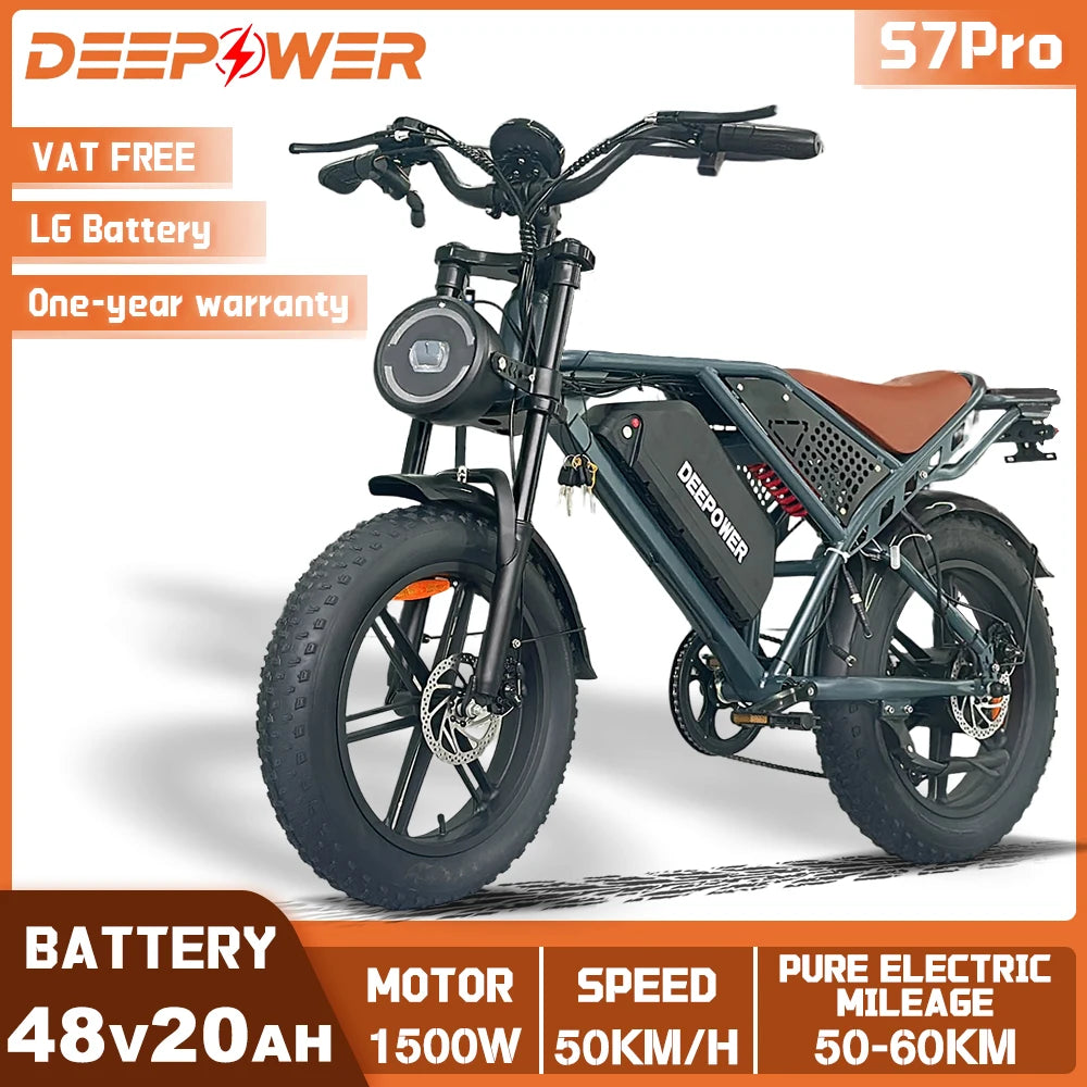 Adults Mountain Ebike All-Terrain Motorcycle