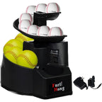 Rechargeable Baseball/Softball Toss Machine with Extendable Ball Stacker, Height Adjustable, Use Regulation Baseballs