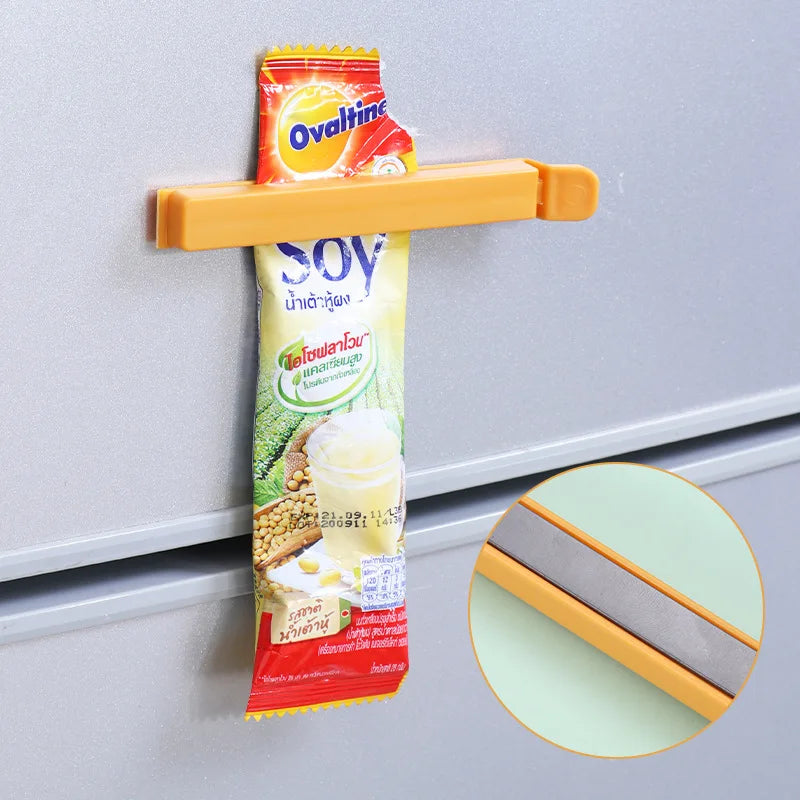 5 Pcs Food Bag Clips Reusable Sealing Clips for Snacks Tea Chips Bags