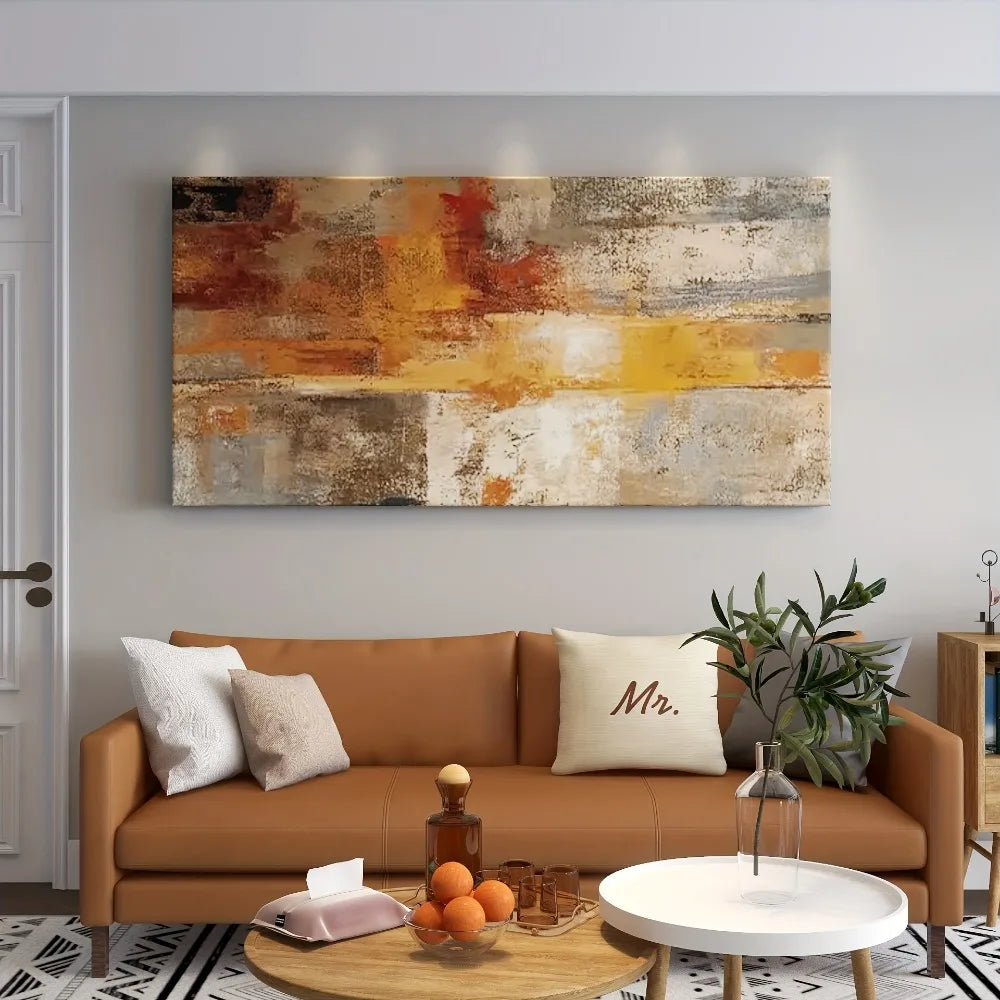 Modern Horizontal Abstract Art Deco Canvas Poster