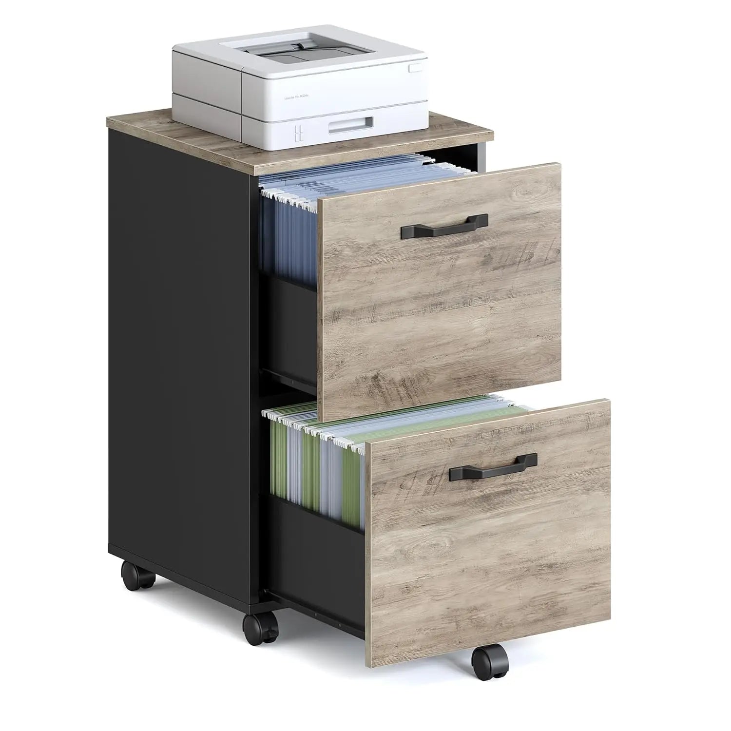 2-Drawer File Cabinet for Home Office, Printer Stand