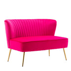 Velvet Couch Modern Loveseat Sofa Twin Size Contemporary Sofas Upholstered with Contemporary Velvet Upholstered Sofa Couch for L