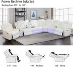 Power Recliner Sofa, Loveseat Chair with Storage