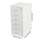 Vertical Filing Storage Cabinets with Wheels for Home Office
