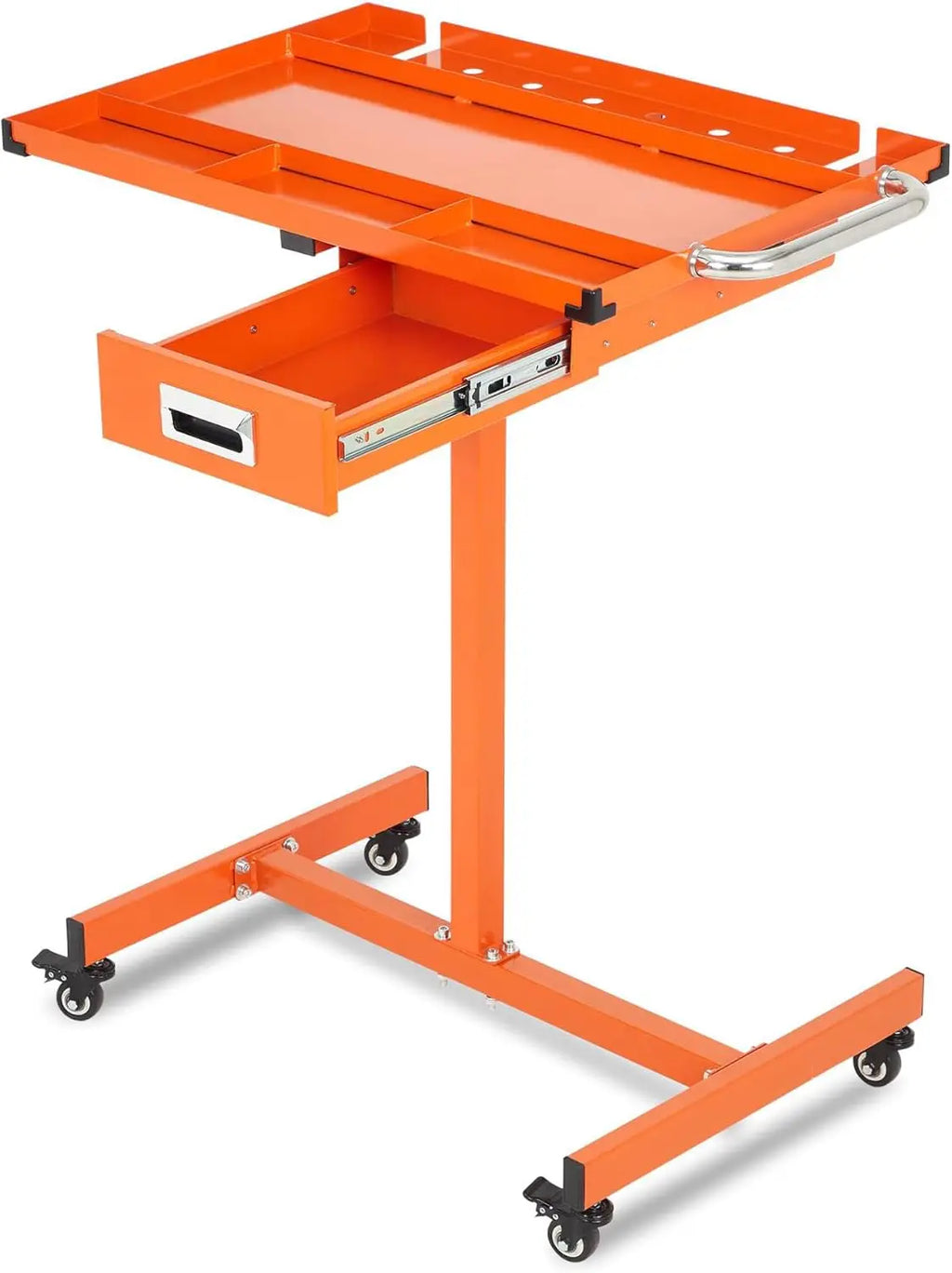 Mobile Work Table with Adjustable Height – 300Lbs Capacity