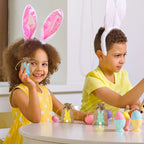 6/12/24pcs Jute Linen Treat Gift Bags for Easter