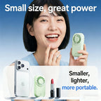 USB Rechargeable Portable Handheld Mini Fan 1200mAh Battery Powered Pocket Cooling Fan for Outdoor Travel Camping