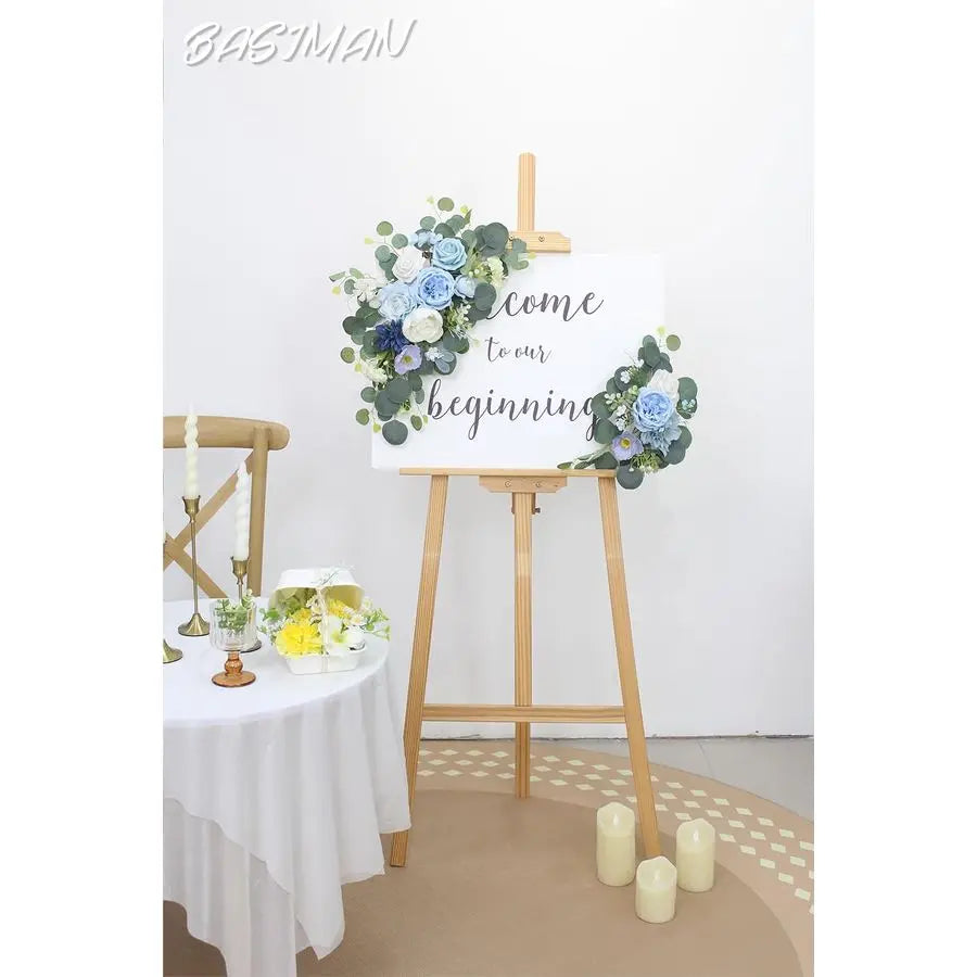 Welcome Easel Door Decor Wall swags for Reception