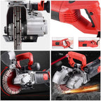 Cutting Machine for Cutting Slotting Marble Concrete Grooves 110V(Red)