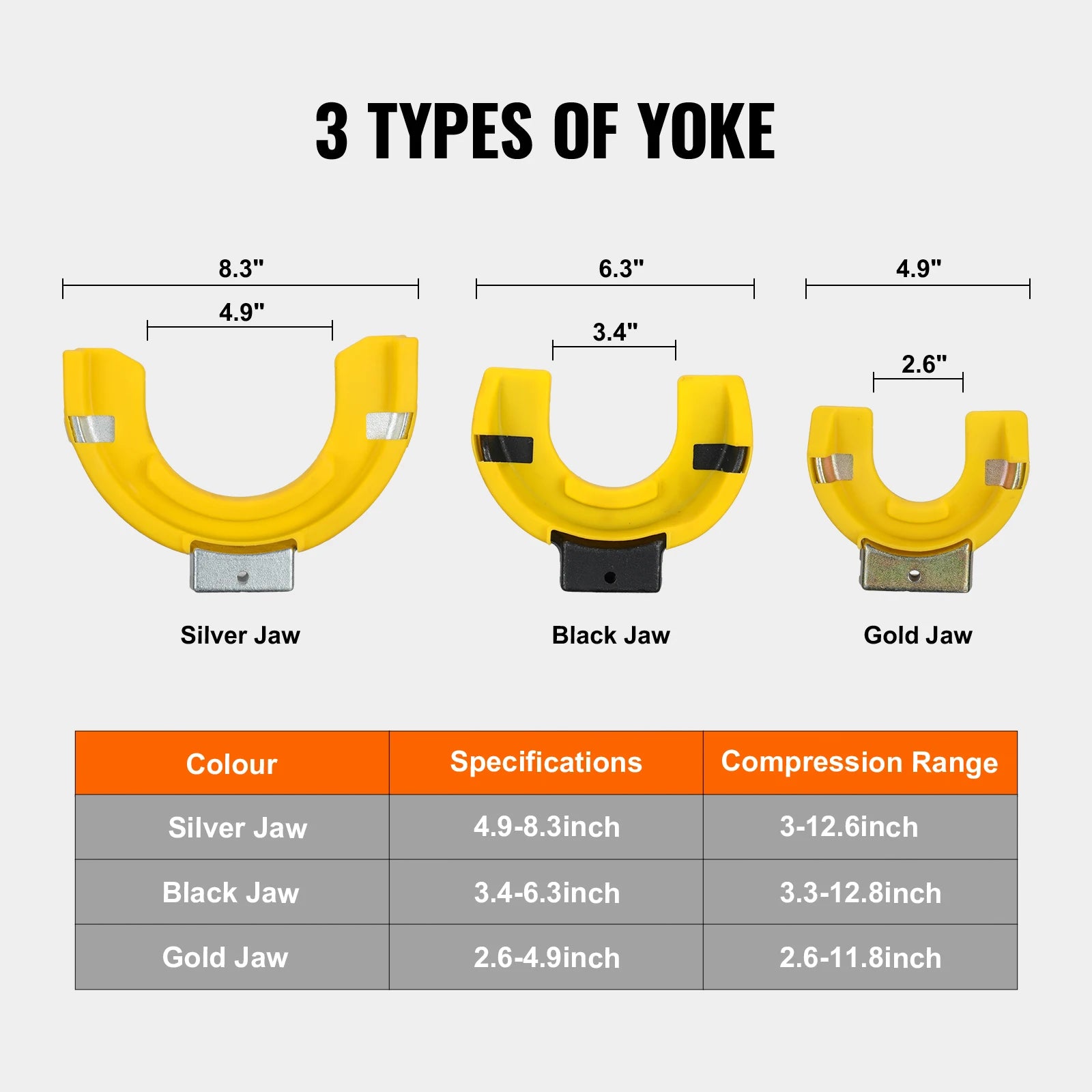 Strut Spring Compressor Kit Interchangeable Fork Strut Coil Extractor Remover Tool