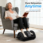 Electric Foot Calf Massager  3 Levels Deep Tissue Washable Cover Hot Compress