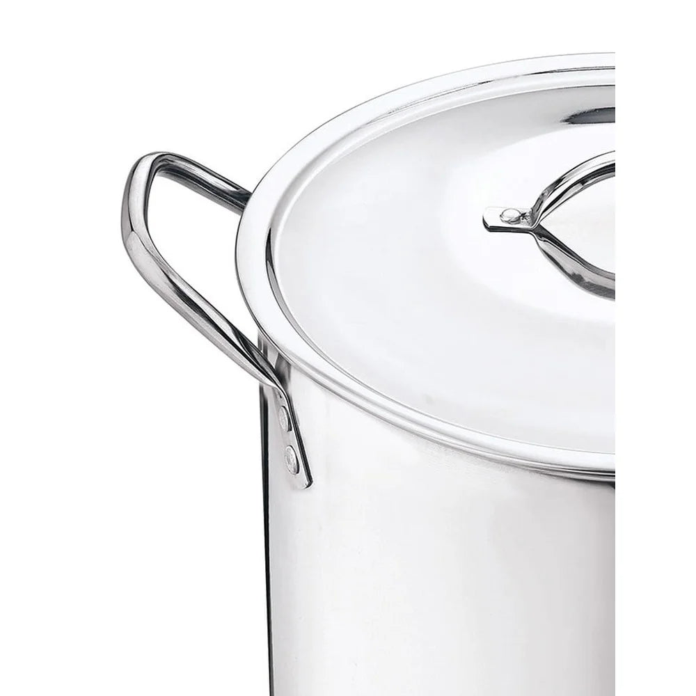 12 Quart Stainless Steel Stock Pot with Metal Lid Stay Cool Handles
