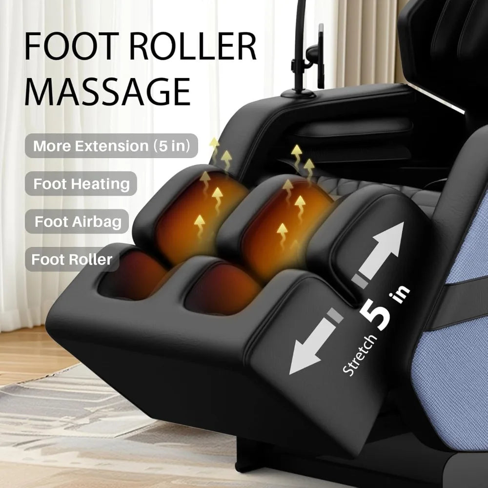 Zero Gravity Massage Chair with Auto Modes, Airbag Massage, Foot Massage, Heating,Customized