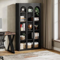 5-Tier Bookshelf, 70.87-Inch Mid Century Modern Bookcase with Open Shelves