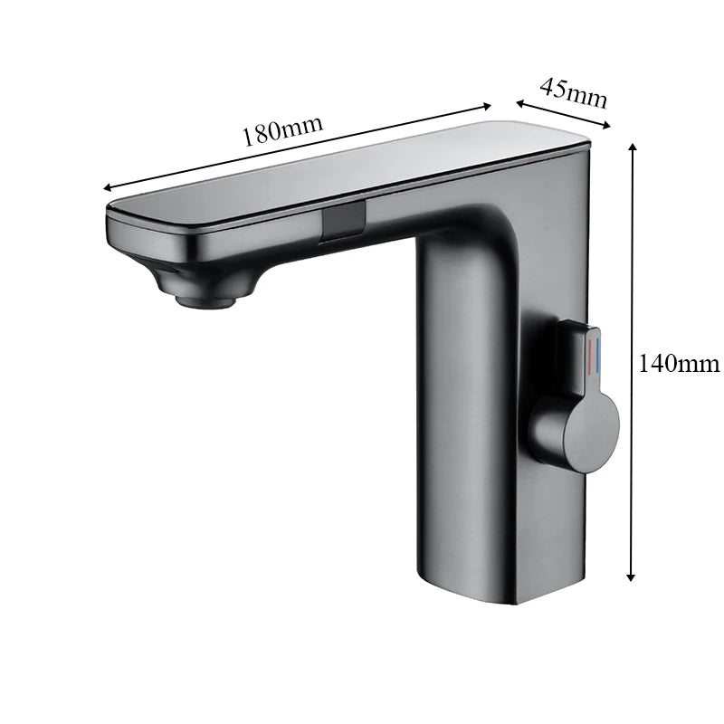 Smart LCD Dual Sensor Bathroom Basin Faucet