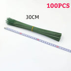 Green Flower Stem Stick Wire Stem Floriculture Tape Self-adhesive Bouquet Floral Stem Paper Tape