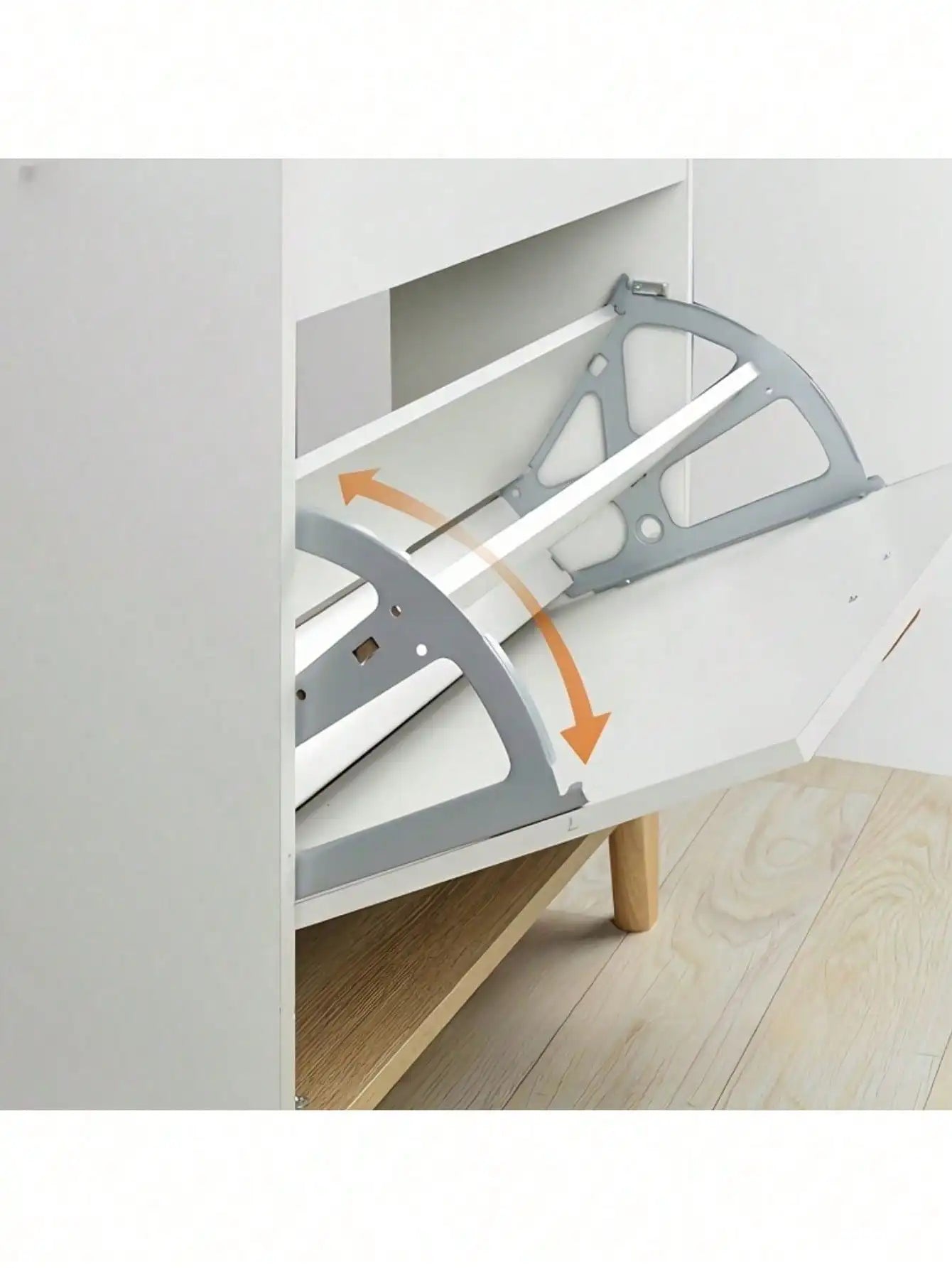 Double-Layer Rotating Shoe Cabinet Hinges: Stainless Steel, Easy Install, Durable, Space-Saving, Fit Entrance Hall Cabinets
