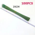 Green Flower Stem Stick Wire Stem Floriculture Tape Self-adhesive Bouquet Floral Stem Paper Tape