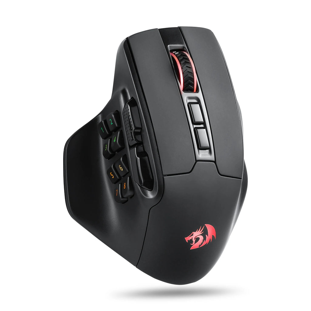 Wireless, Programmable Buttons RGB Gamer Mouse, 10 Side Macro Keys