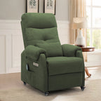Power Small Recliner Chair for Small Spaces with Wheels and USB Ports