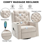 Oversized Massage Recliner Chair Swivel Rocker Recliner