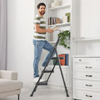 2/3 Step Ladder Stool with Anti-Slip Pedal 800lbs Capacity