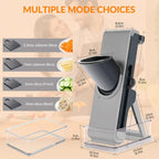 Vegetable Fruit Mandoline Slicer Manual Cutter 4-in-1 Slicing Machine with Thickness Adjuster