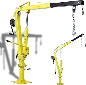 2000 lbs Folding Truck Crane with Hydraulic Winch