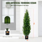 Artificial Cedar Topiary Tree, Evergreen