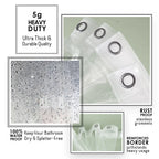 Heavy-Duty PEVA Shower Curtain Liner Mildew Resistant