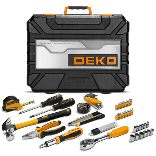228Pcs Combination Tool Kit with Plastic Toolbox Storage Case