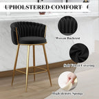 27″ Counter Stools with Upholstered Backrest