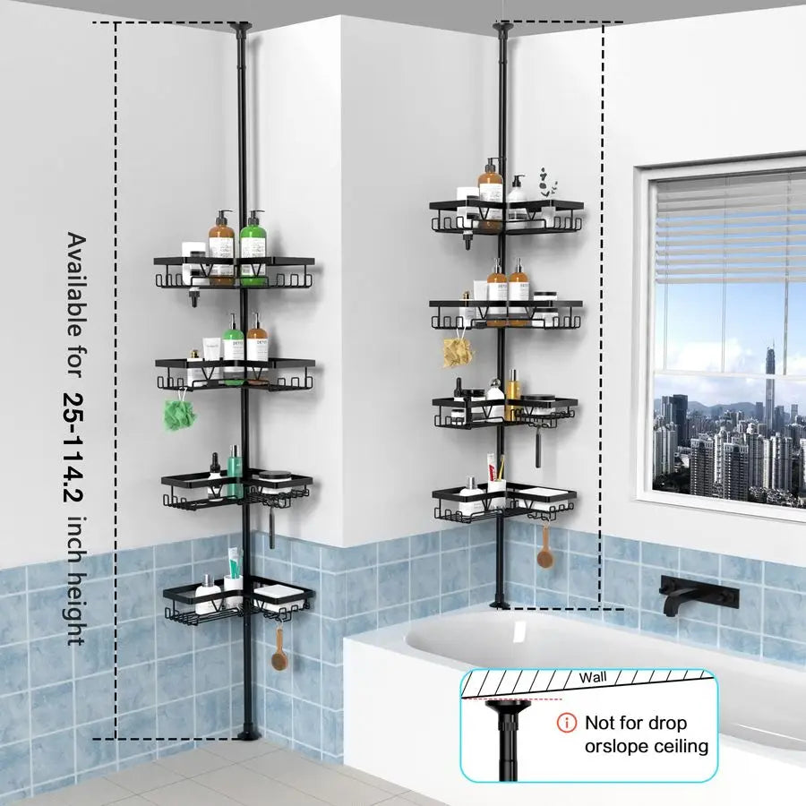 Floor to Ceiling Shower Caddy 25114.2 inch