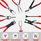 8pcs Fuel Line Disconnect Tool Set –Fuel Line/Hose Clamp/Removal Pliers, Electrical Disconnect/Push Pin Tools,Filter Caliper