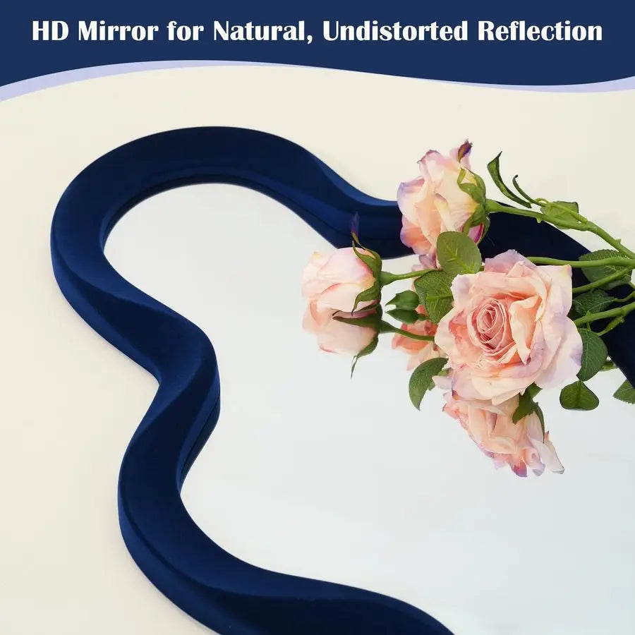 Room Mirrors for Wall Decor, 13.8x29.7 Wall Mounted Cloud Mirror for Girl Teen Women Bedroom Decoration