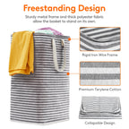Freestanding Waterproof Clothes Hamper with Easy Carry Handles