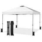 10x10ft One Push Setup Pop Up Canopy, Portable Outdoor Sun Shelter
